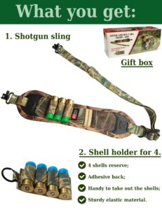 Shotgun sling for 12ga rifle sling gun sling swivels hunting