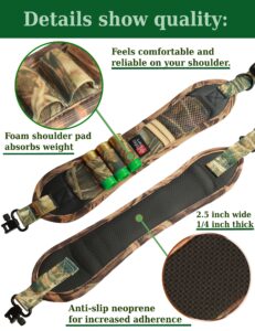Shotgun sling for 12ga rifle sling gun sling swivels hunting strap