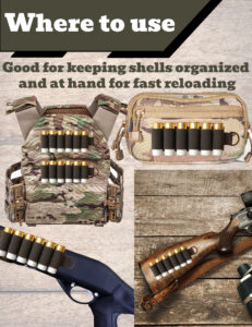 2. velcro shotgun shell holder 12 gauge