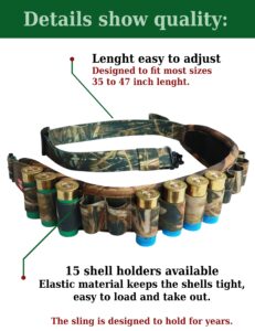 Shotgun sling for 12ga gun strap rifle sling hunting accessories