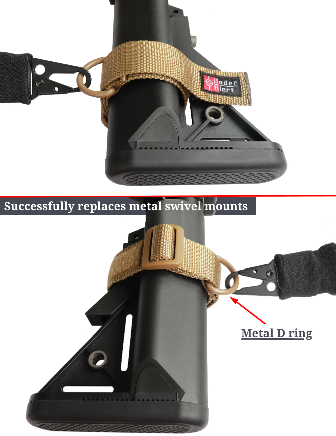 Buttstock adapter sling adapter stock strap